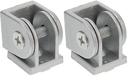 TEHAUX Joint Pivotant En Alliage De Zinc 2pcs Pour Profilé Aluminium 2020 Connecteur Flexible Antirouille Facile à Installer Et Utiliser