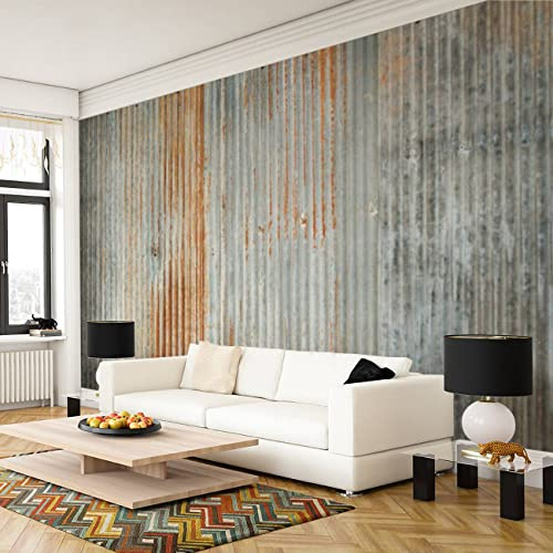 NIVFOEASC Old Zinc Texture Rustic Galvanized Metal Surface Peel and Stick Wallpaper Self Adhesive Wallpaper Distressed Contact Paper for Cabinet Countertop Shelf Drawer Wall Door