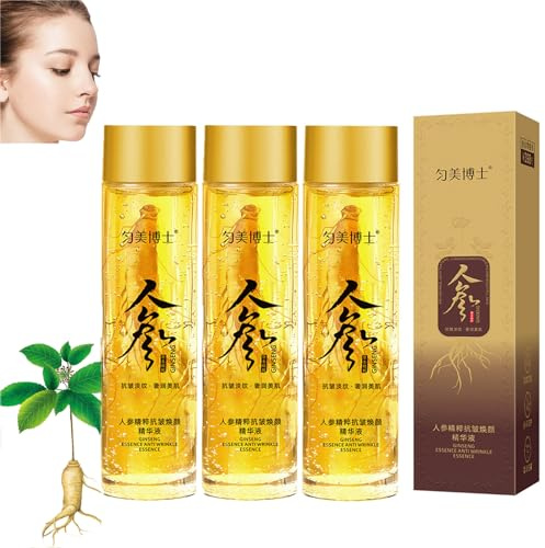 Ginseng guld-polypeptid-somn-hud-essens anti-rynk-serum Ginseng-extrakt stramar upp ansikte-toner-anti-rynk-essens (3 stycken)