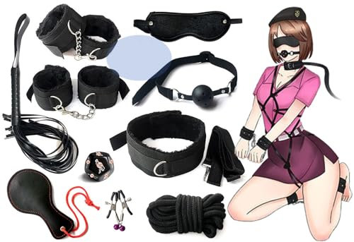 QABUOO Elegante set di fitness in pelle, set di dadi Beat da 10 pezzi