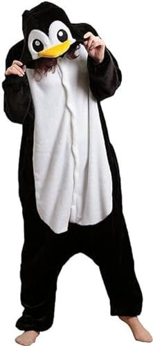 Penguin Onesie Costumes Pajamas Women Men Animal Cosplay One Piece Halloween Xmas Homewear