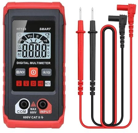 Testeur De Multimètre Numérique TM-510 – Testeur Numérique De Tension À Plage Automatique Avec 2000 Points | Voltmètre De Mesure Intelligent Avec Fonction Sans Tension | Mesure La Tension AC/DC, La Ré