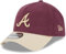New Era A-Frame 9Forty Cap Moleskin Atlanta Braves Maroon