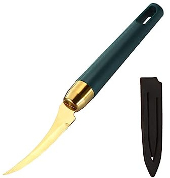 ROMISBABA Pelador de Gambas Multifuncional Cortador de Línea de con Mango Verde Oscuro Herramienta de Cocina Resistente y Precisa para Pelar Langostinos y Mariscos