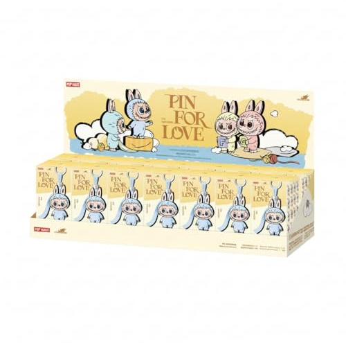 Labubu The Monsters Pin for Love Series Vinyl Plush Pendant (A-M) Sealed Case (14 Blind Box)