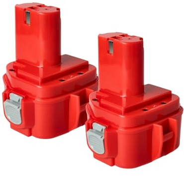 vhbw 2X Akku kompatibel mit Makita 6317DWFE, 6316DWFE, 6317D, 6316DWBE, 6317DWDE, 6317DWAE, 6317DWDRE Werkzeug (1500 mAh, NiMH, 12 V)