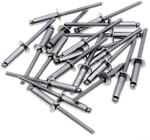 M2.4 (2.4mm x 8mm) Dome Blind Rivet - Stainless Steel (A2) (Pack of 20)