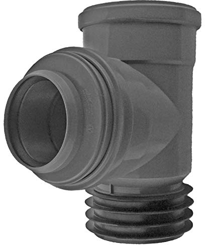 Universal Steckabzweig DN 110 x 110 x 75 Winkel 87,5 Grad aus PP Airfit Abflussleitung Abwasser Rohrabzweig