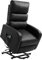 Power Massage Lift Recliner Chair with Heat & Vibration for Elderly, Heavy Duty and Safety Motion Reclining Mechanism - PU Leather Sofa Contempoary Design (Black)