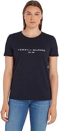 Tommy Hilfiger dam T-tröja Regular Hilfiger C-nk Tee Ss
