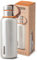 Black+Blum - Water Bottle - Stainless Steel Thermal Insulated Leak Proof Travel Thermo Flask with Wide Spout and Stylish Vegan Leather Carry Loop - Keeps Hot for 12hrs, Cold for 24hrs, Orange - 500ml