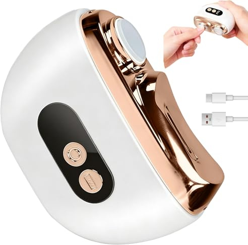 Coupe-ongles électrique pour personnes âgées - Lime à ongles électrique avec LED - Coupe-ongles automatique avec 3 vitesses - Ultra silencieux - Pour bébés, enfants, adultes