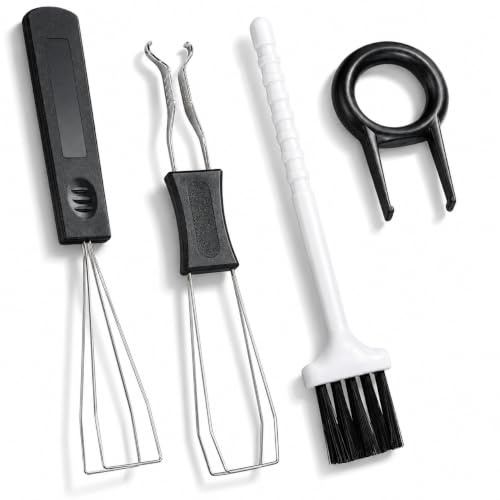 HywkingGrt 4pc Lens Set Keycap Remover Tools Lit Switch Puller Cleaning Tools Key Switch with Tweezers for Mechanical Keyboards