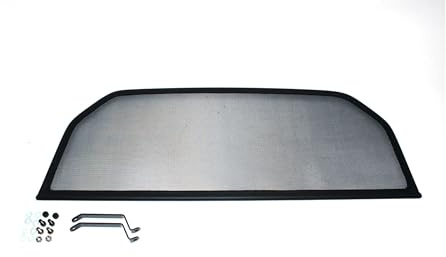 GermanTuningParts Déflecteur de Vent pour Triumph Spitfire (1962-1980) - Pliable - Noir | Filet Anti-Remous Coupe | Déflecteur d'air