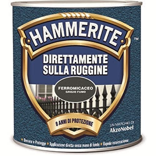 Hammerite Direttamente Sulla Ruggine Ferromicaceo Grigio Fumo 0.75 l