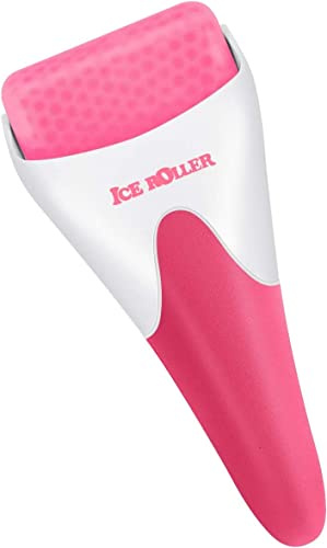 Face Roller iscroller för ansikte öga ansiktsrulle anti-aging massageverktyg – ansiktsmassageapparat, din hudvårdsrutin (rosa)