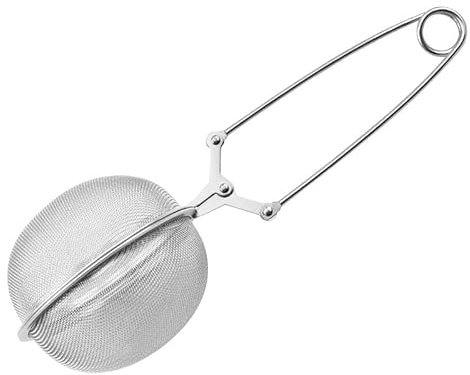 Filtre à thé snap ball, filtre à thé en acier inoxydable de haute qualité avec manche filtre 3 pouces - infuseur de thé en maille Ultrafine pour infusion de thé, épices, condiments, thé en vrac