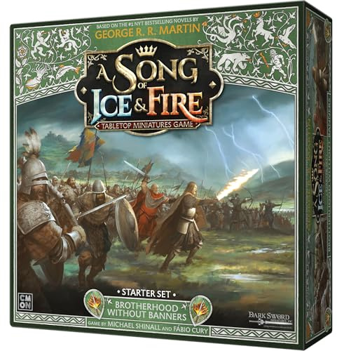 CMON A Song of Ice & Fire: Brotherhood Without Banners Starter Set, Tabletop-Miniaturen, ab 14 Jahren, für 2 Spieler, 45-60 Minuten Spieldauer