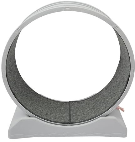 Roue d'exercice pour chat avec blocage et verrouillage silencieux Protection des pattes Verrouillable Jouet pour chat d'appartement 80 cm