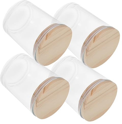 HOLIDYOYO 4 Pezzi Barattolo Di Candela Profumata Barattoli Di Candele Sfusi Barattoli Di Candela Smerigliati Vasi Da Farmacia Fabbricazione Mini Barattoli Di Candele Profumato Bicchiere