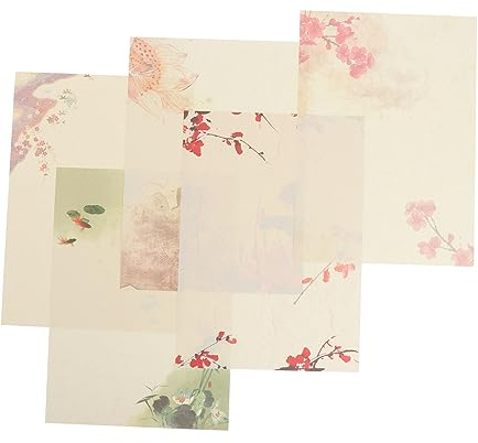 40 St Kärleksbrev Brevpapper Blommigt Brevpapper Vintage Anteckningspapper Dekorativt Papper Vackert Skrivpapper Blommigt Fint Skrivpapper