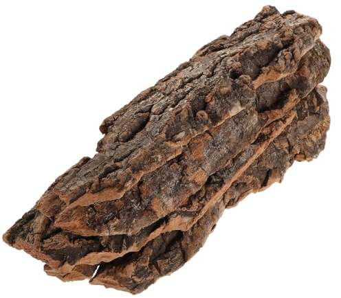 ibasenice Plateforme Liège Naturel pour Reptiles Écorce de Chêne-liège Décorative pour Terrariums et Aquariums Substrat Naturel pour Dragons Barbus Geckos Crabe Ermite et Tortues Terrestres
