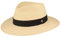 Breiter ORIGINAL Panamahut Strohhut aus Ecuador Lederband Handgeflochten UV-Schutz Bruchschutz Natur Ripsband XL 61-62