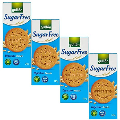 4 x 245g Original Digestive Cookies Biscuits Sugar Free