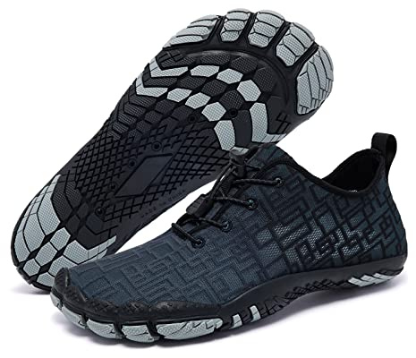 Racqua Quick Dry Water Aqua Sport Beach Swim Surf Hiking for Men Women Gradient Grey/Black EU 43=UK 10