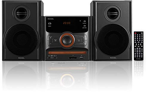 Roxel RCD-250BT All in One Compact Micro Hifi CD Player, Mini stereo, DVD player, Karaoke function, Remote Control, Wireless Playback, FM Radio, USB MP3 Playback, 40W RMS Output