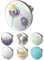arteneur® - Pop Up Waschbeckenstöpsel mit Motiv Pusteblume | Abflusssieb | Doppel Dichtung | Universal Abflussstöpsel 34mm – 41mm | Pop Up Ventil Waschbecken Stöpsel