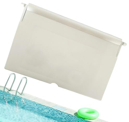 Porte De Déversoir De Skimmer De Piscine,Rabat De Déversoir De Porte De Skimmer, Ensemble de porte de déversoir à clapet de porte d'écumoire avec éponge, Empêche les débris de s'échapper du panier du