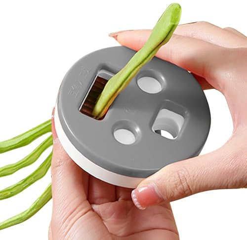 Taglierina per verdure generica - Taglierina per fagioli affilati con lame in acciaio inox smerigliatrice per fagioli lunghi multifunzione utensile da cucina per fagioli da neve fagioli verdi