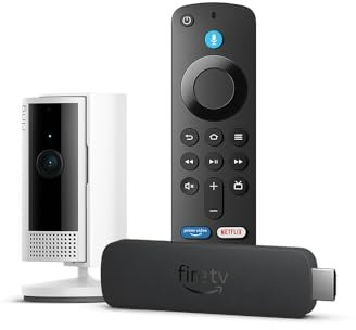 Amazon Fire TV Stick 4K (Última generación) + Ring Cámara interior (Indoor Camera 2.ª gen.)
