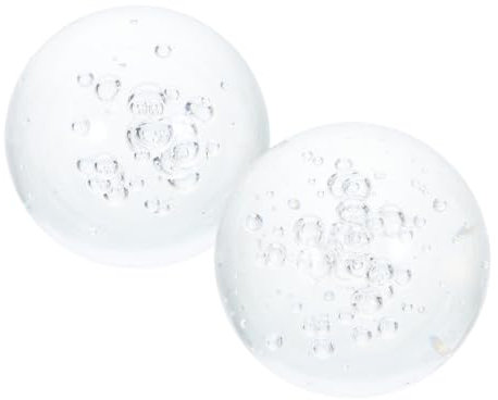 Hemobllo 2piezas Bola De para Fuente Decoración De De Burbujas Accesorio De Vidrio para Interior Transparentes para De Mesa