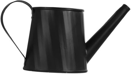 Toddmomy Regadera Metálica Negra para Plantas Pequeñas con Mango Ergonómico Regadera Portátil para Suculentas y Decoración De Jardín Interior