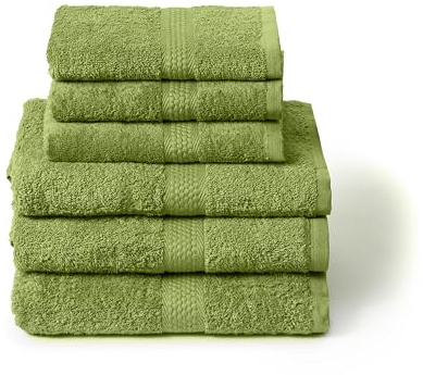 Caleffi Set Asciugamani Bagno con Ospite 6 Pz – Composto da 3x Asciugamano Viso 55x100 cm + 3x Asciugamano Bidet 40x60 cm – Cotone 100% Morbido e Ultra Assorbente – Doccia, Viso e Ospitalità Set Bagno
