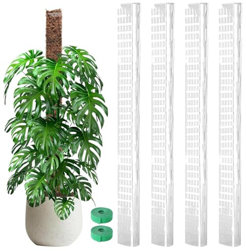Poteaux en Mousse d'intérieur : Support pour, Totem grimpant, Jeu d'extension de Poteau en Fibre de Coco | Piquet d'entraînement Naturel pour Monstera, Pothos, Philodendron,