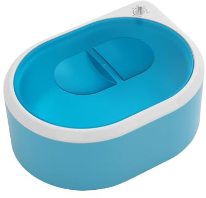 Baño de parafina para manos y pies, baño de cera de parafina calentador de cera de parafina 2400 ml, hidrata la piel, 265 W (azul y blanco)