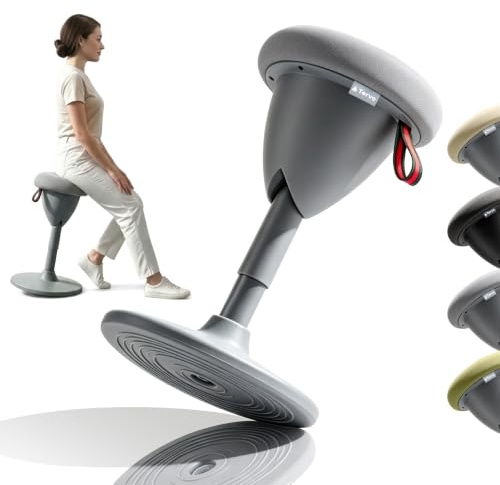 Tervo Model W - Wobble Stool - Ergonomic Standing Desk Chair - Sit Active