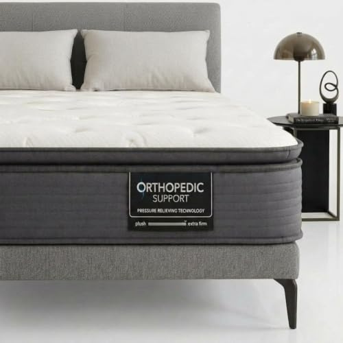BED TREND Pocket Sprung Mattress King Size 5ft (150x200cm) - Extra Firm Orthopaedic 30cm Deep Spring Mattress for Back Pain Relief, Propocket 2.1, Free Zone Motion Isolation, Wool Pillow Top