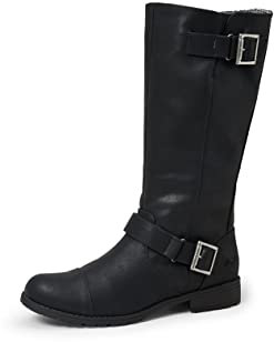Rocket Dog Damen Berry Bikerstiefel, Black Lewis, 37