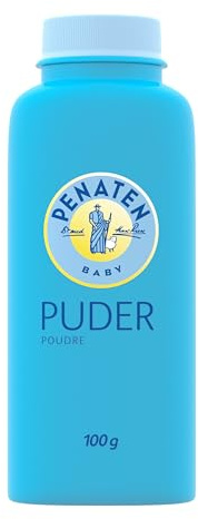 Penaten Poudre pour bébé pour une sensation de peau fraîche et sèche, poudre corporelle pour la peau de bébé, 100 g