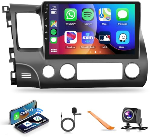 Car Radio for Honda Civic 2006-2011 with Wireless CarPlay Android Auto