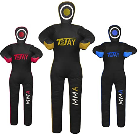 T=JAY Mannequin MMA en Position Debout pour jiu jistu brésilien JJ, Lutte, Judo karaté, Lancer et tétine à soumettre, Non rempli