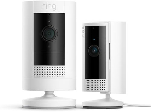 Ring Outdoor Camera Battery (Stick Up Cam) + Indoor Camera (2nd Gen) | Security Camera 1080p Video, Two-Way Talk, Works with Alexa | alternative to CCTV system | 30-day free trial of Ring Home