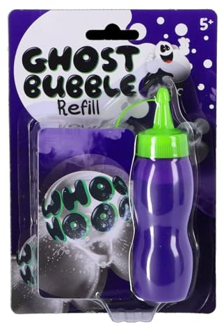 GHOST BUBBLE 869-1234 Seifenblasen Nachfüllpackung, Flasche mit Seifenblasenlösung zum Auffüllen der GHOST-BUBBLE-Seifenblasenmaschine, die Blasen Werden mit Rauch gefüllt, für Kinder ab 5 Jahren