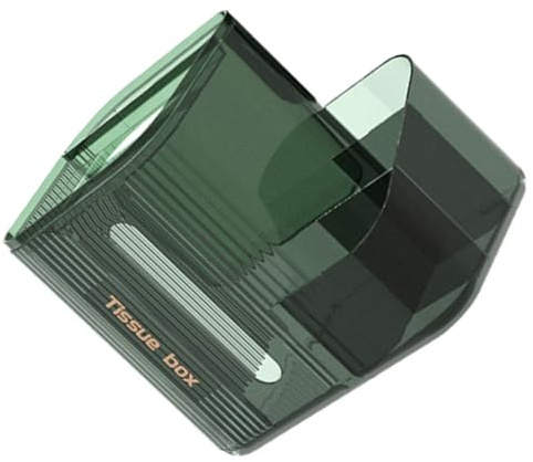 UKCOCO Dispensador de Toallas de Papel Práctico de Plástico Verde Gran Capacidad para Oficina y Dormitorio, Caja Organizadora Decorativa y Conveniente Hogar