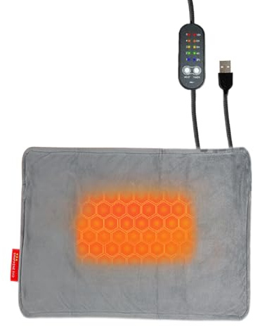 Alfombrilla calefactora para cachorros – Almohadillas térmicas para dormir con 5 niveles de temperatura y temporizador automático | Almohadilla térmica para animales domésticos de interior, para uso