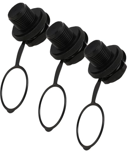 Alipis Lot de 3 Valves à Vis Spirale Blanches sans Base 22 MM Bouchons D’Air Anti-Fuite pour Kayak Matelas Pneumatique et Bateau Gonflable Valve Unidirectionnelle à Gonflage et